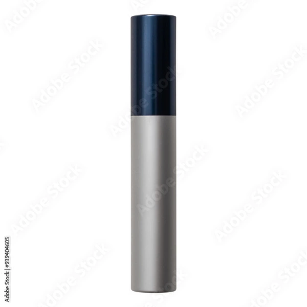 Obraz Eyelash and eyebrow care serum in a transparent bottle with a brush. Close up view isolated lash booster. Tube of eyelash oil isolated on transparent.