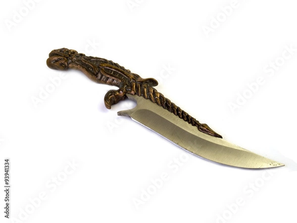 Obraz knife on white background