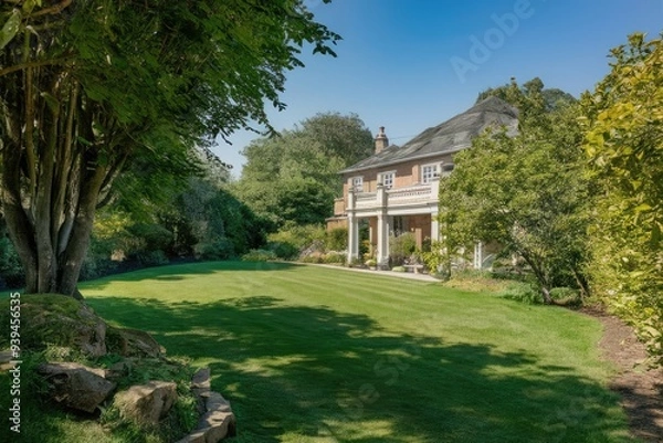 Obraz gazebo in the garden