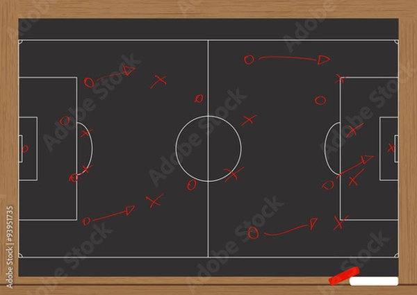 Obraz soccer plan