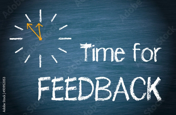 Fototapeta Time for Feedback