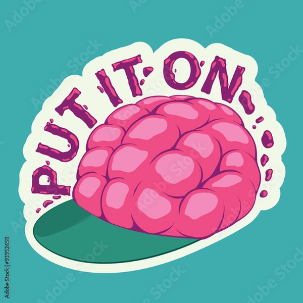 Obraz Funy sticker vector concept