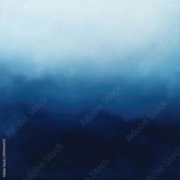 Fototapeta Serene abstract backdrop featuring a mix of deep blue and soft light blue gradients.