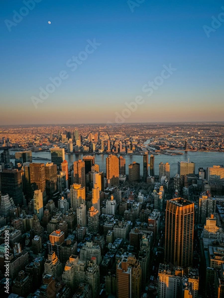 Obraz Couché du soleil sur Manhattan