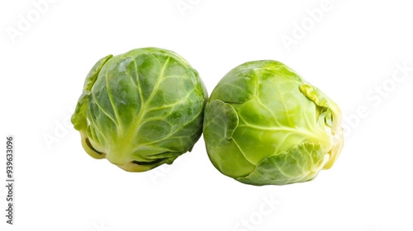 Obraz cabbage isolated on white background