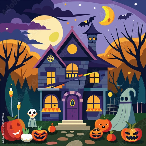 Obraz Halloween castle