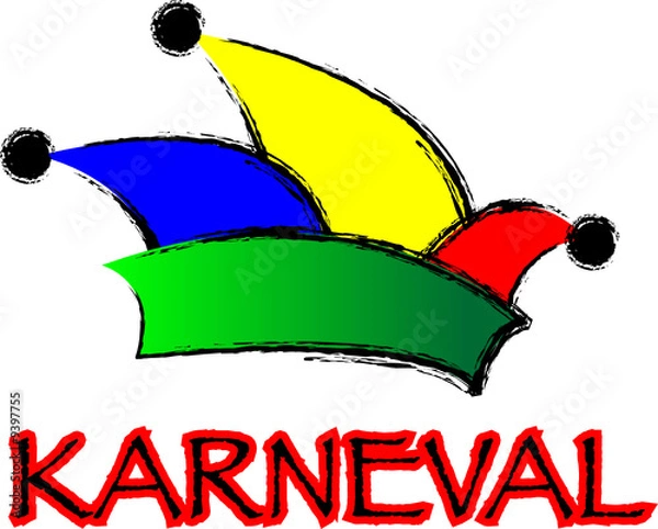 Obraz Karneval Narrenkappe