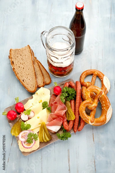 Obraz Bayerischer Brotzeitteller