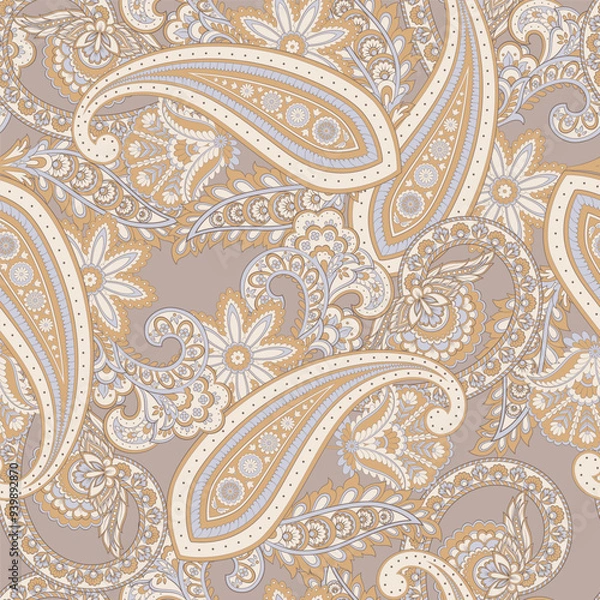 Fototapeta Paisley seamless pattern. Vector ethnic ornament