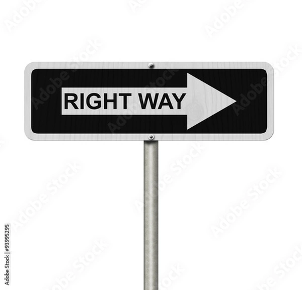 Fototapeta To jest właściwa droga