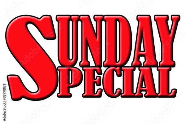 Obraz Sunday Special Sign 