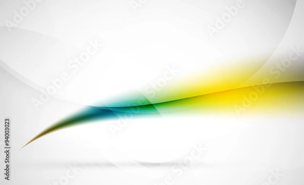 Fototapeta Wave abstract background. Business hi-tech presentation template