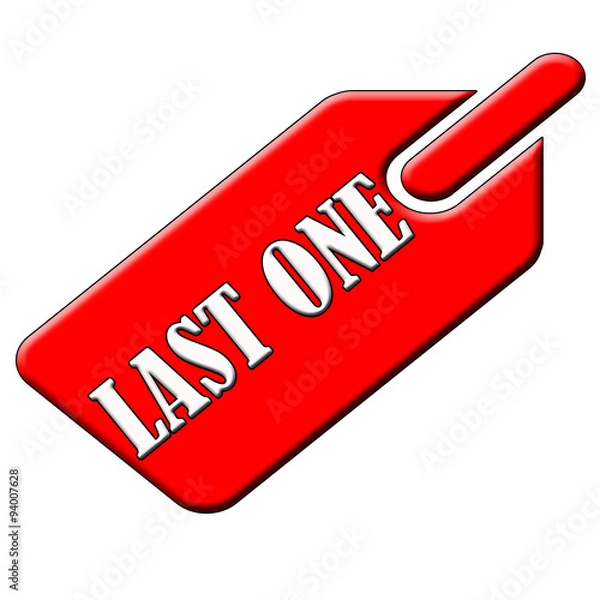 Obraz Last One Text Badge