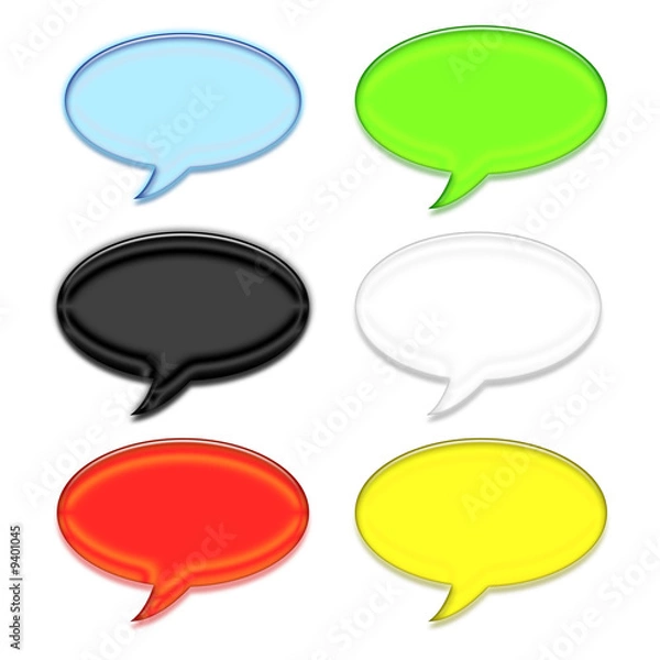 Fototapeta Bulles bd de différentes couleurs