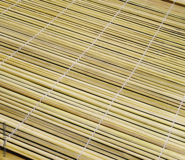 Fototapeta sushi bamboo mat