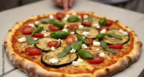 Obraz pizza on a board