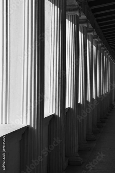 Fototapeta ionic columns abstract