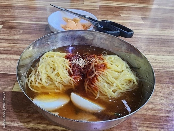 Obraz spaghetti with mushrooms