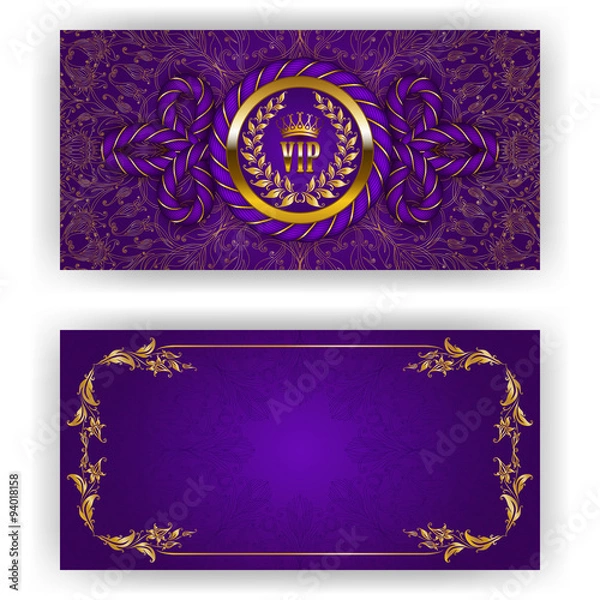 Obraz Elegant template for vip luxury invitation