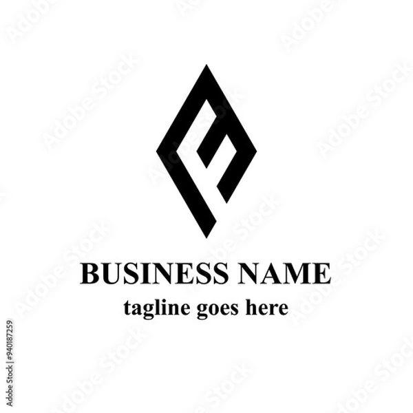 Fototapeta Illustration of Creative Initial F Vector Logo for Your Brand