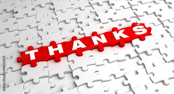 Obraz Thanks Jigsaw Puzzle