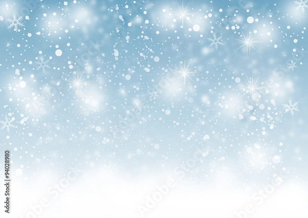 Obraz Schneeflocken in blau