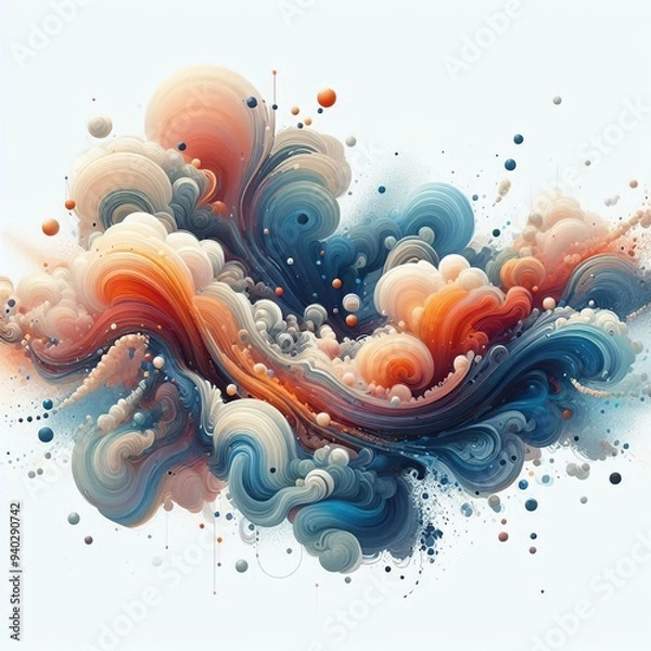 Obraz abstract background with swirls
