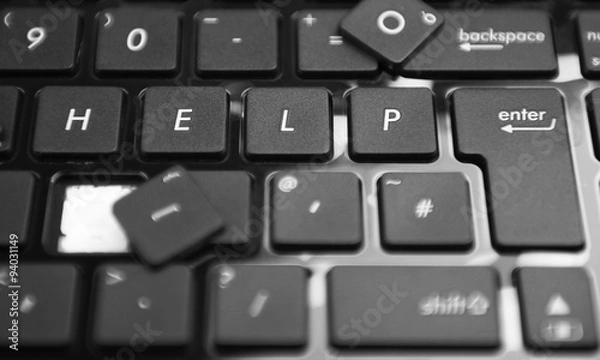 Obraz help key push it
