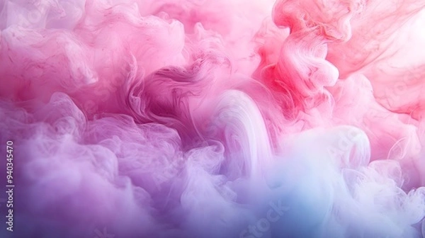 Fototapeta Abstract Pink and White Smoke Background