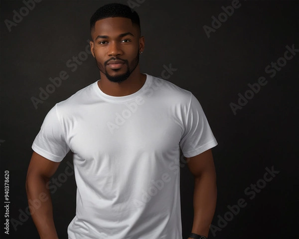 Fototapeta Minimalist T-Shirt Mockup Backgrounds for AI Design | Versatile Blank T-Shirt Backgrounds for Mockup Creations | Sleek T-Shirt Mockup AI Backgrounds for Designers | Creative Blank Canvas: T-Shirt Mock