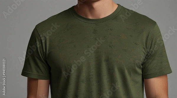 Fototapeta Minimalist T-Shirt Mockup Backgrounds for AI Design | Versatile Blank T-Shirt Backgrounds for Mockup Creations | Sleek T-Shirt Mockup AI Backgrounds for Designers | Creative Blank Canvas: T-Shirt Mock