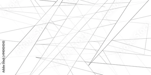 Fototapeta White background triangle illustration. white striped background abstract modern. Abstract White line pattern texture.