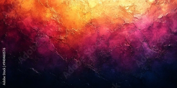 Fototapeta A dark orange and purple abstract texture ideal for Halloween designs, with versatile applications for autumn themes and events, with copy space.