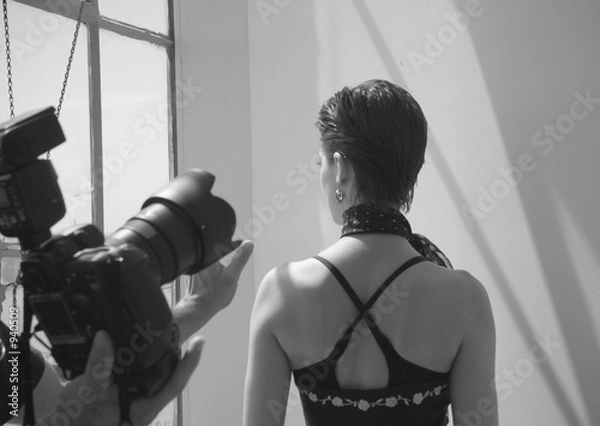 Fototapeta photographer posing model