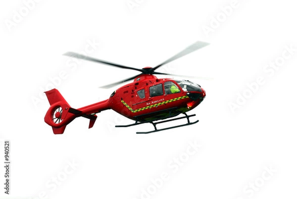 Obraz izolowany helikopter