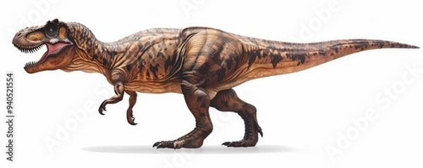 Obraz Ferocious T-Rex Dinosaur in Detailed Side Profile View.