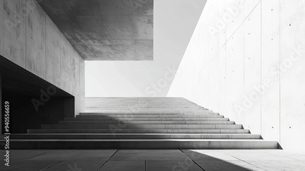 Fototapeta Serenity in Simplicity. Elegant use of negative space and minimalist design.