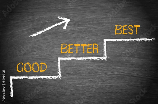 Fototapeta good, better, best - Performance Concept