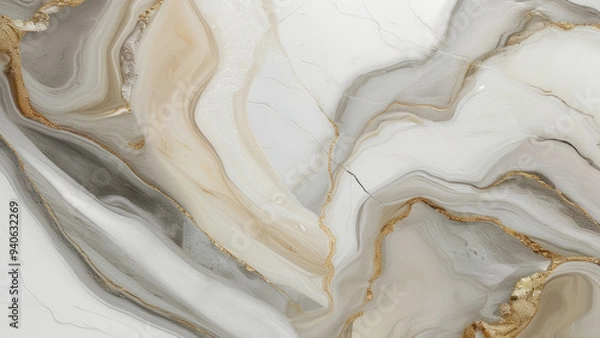 Obraz Marble Elegance: Luxurious Marble Pattern Wallpaper and Background