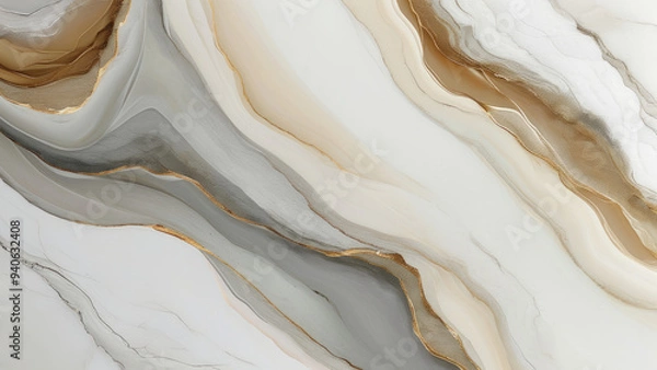 Obraz Marble Elegance: Luxurious Marble Pattern Wallpaper and Background