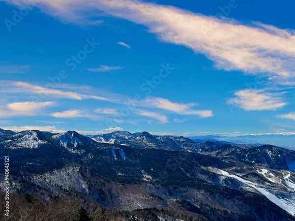 Fototapeta 雪山の風景