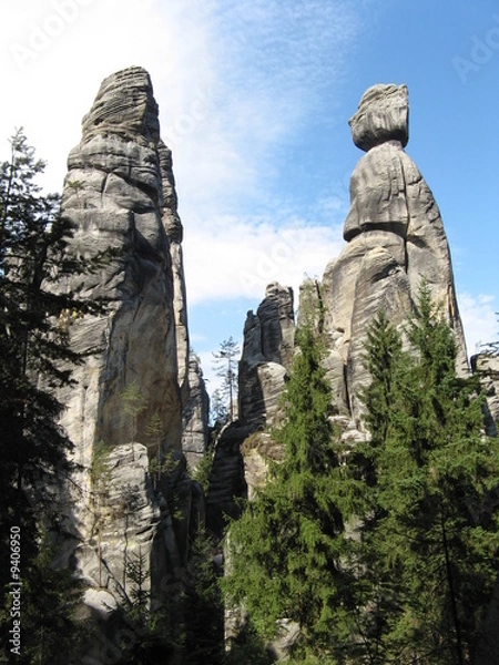 Fototapeta "Rock City Mayor & His Wife" - Adrspach Rocks