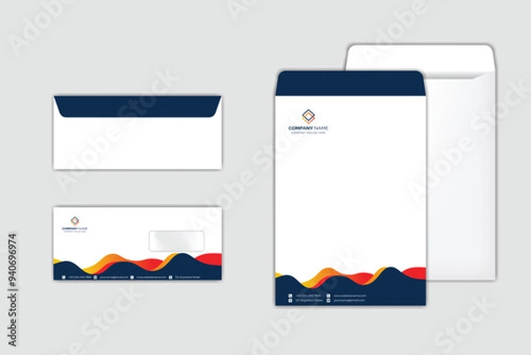 Obraz Corporate Envelope Design Template set