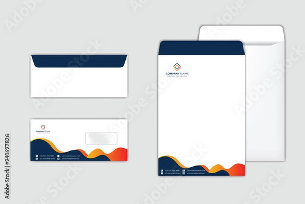 Obraz Corporate Envelope Design Template set