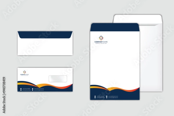 Obraz Corporate Envelope Design Template set