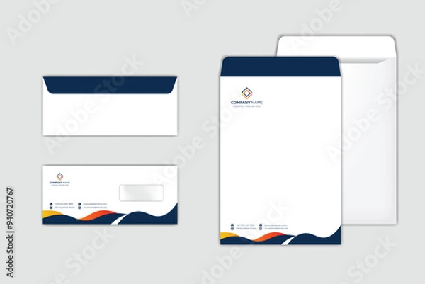 Obraz Corporate Envelope Design Template set