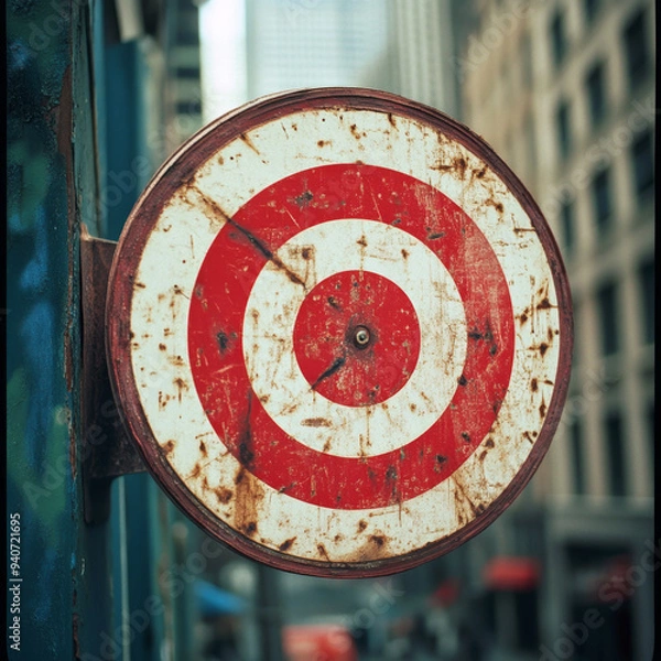 Obraz old target on the wall