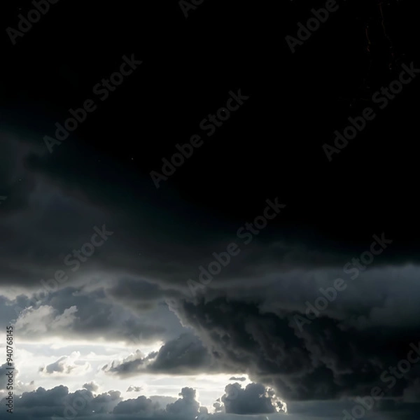 Fototapeta Dark clouds sky