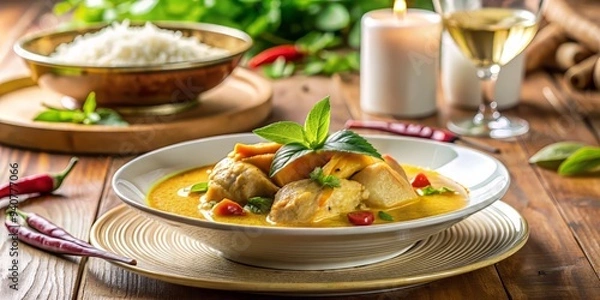 Fototapeta chicken and vegetable stew