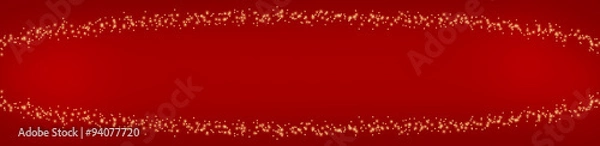 Obraz Sternenschweif auf rotem Hintergrund